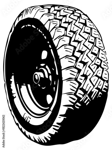 Tire rotates dynamically in automotive industry