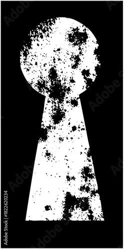 Keyhole Reveals Mystery in Darkness