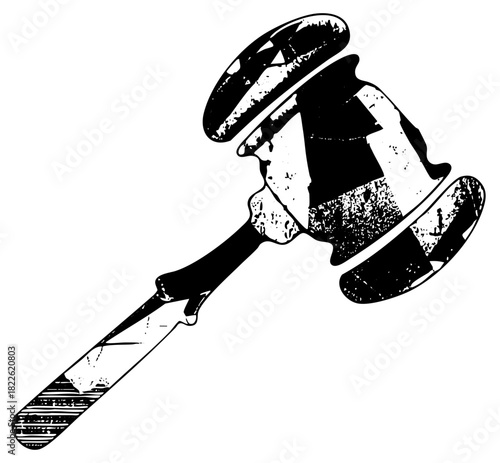 Gavel Strikes Down Justice in Courtroom