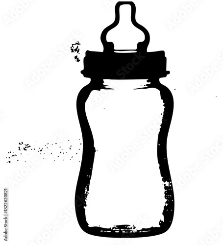 Baby bottle illustrates care in simplicity