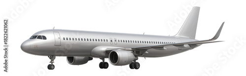 Single-aisle jet with wingtip extensions and a stretched body design.