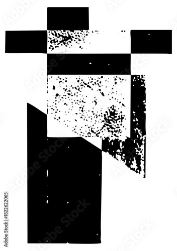 Abstract Shapes Compose Minimalist Design for Modern Art