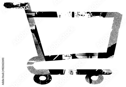 Shopping Cart Distressed Texture for E-commerce