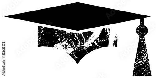 Graduation Cap Illustrates Achievement in Higher Education