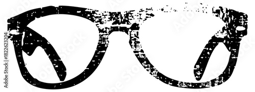 Sunglasses display grunge texture for summer fashion