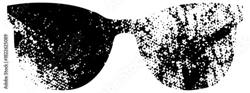 Sunglasses disintegrate into particles in a conceptual design