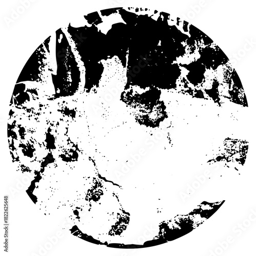 Globe fractures depicting global crisis in environmental studies