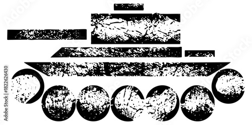 Tank advances aggressively in wartime