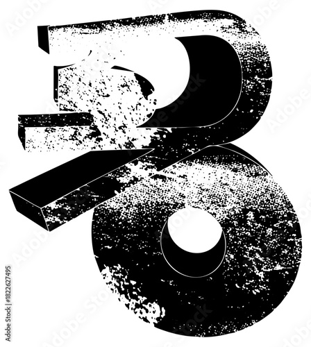 Number Thirty Presents Distressed Texture for Graphic Design