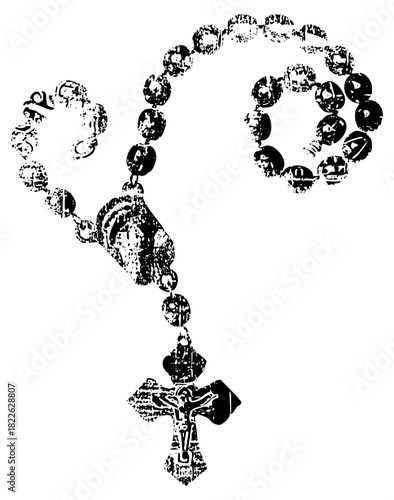 Rosary beads display devotion in religious practice