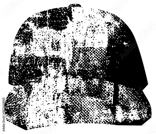 Military helmet damage in wartime
