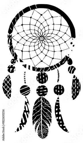 Dreamcatcher hangs geometric