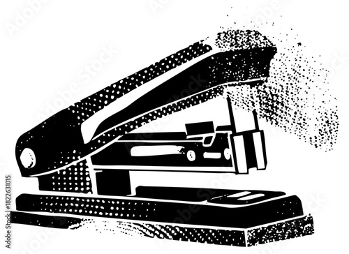 Stapler Fastens Documents in an Office