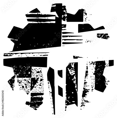 Abstract Shapes Compose Dynamic Composition for Modern Design