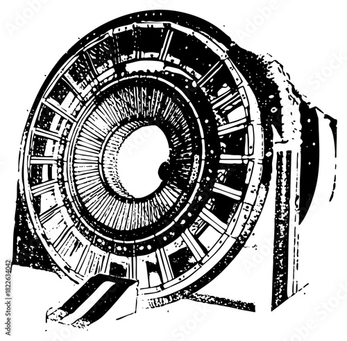 Letter Q transforms into spiral design for typographic compositions