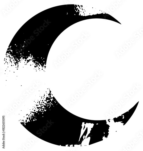 Moon Illustrates Texture in Nighttime Sky