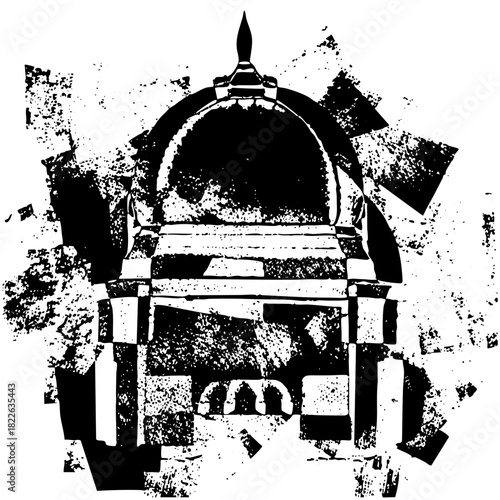 Samurai Helmet Illustrates Strength in Battle