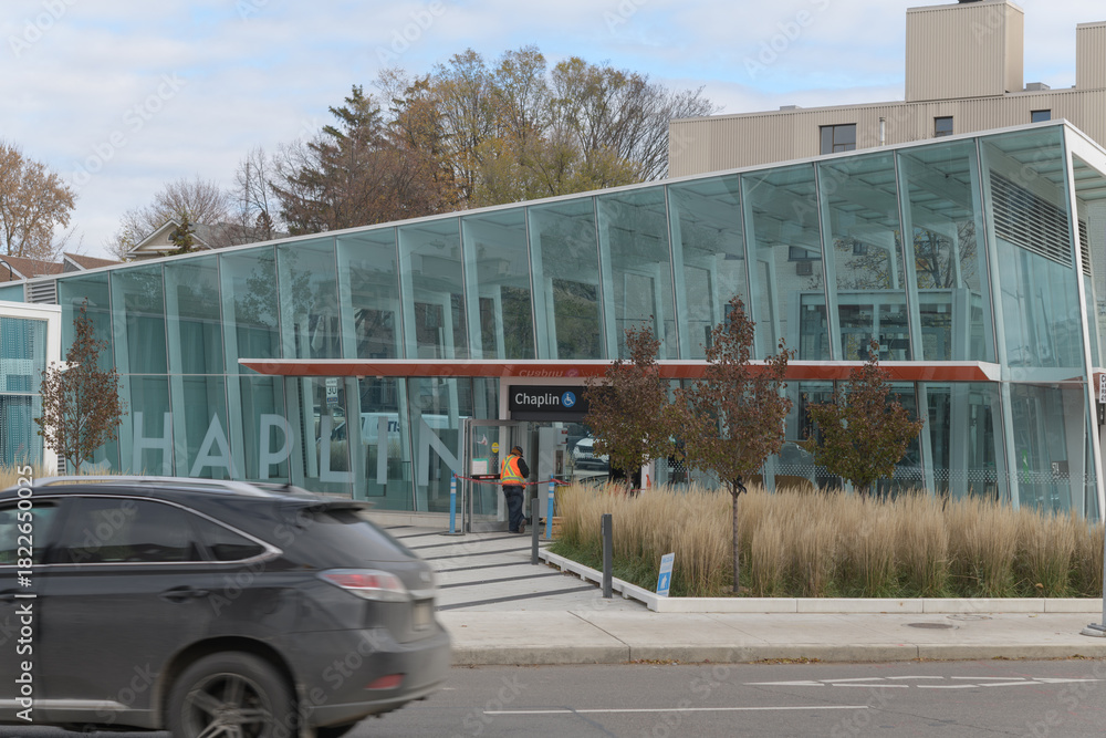 Naklejka premium Chaplin LRT Station – Main Entrance, 574 Eglinton Av W, Toronto