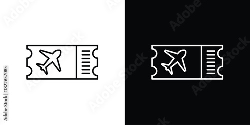 Airline ticket icons Vector Logo Template Illustration Design