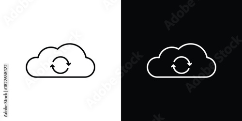 Backup icons Vector Logo Template Illustration Design
