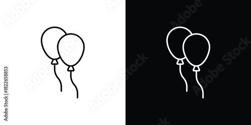 Balloon icons Vector Logo Template Illustration Design