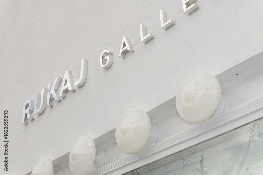 Fototapeta premium exterior of Rukaj Gallery located at 384 Eglinton Av W, Toronto