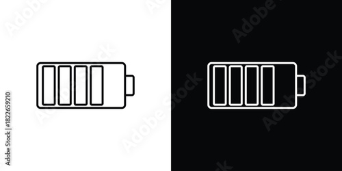 Battery icons Vector Logo Template Illustration Design