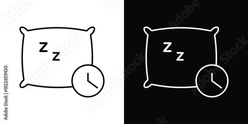 Bedtime icons Vector Logo Template Illustration Design