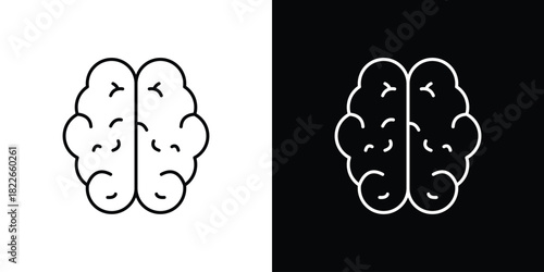 Brain icons Vector Logo Template Illustration Design