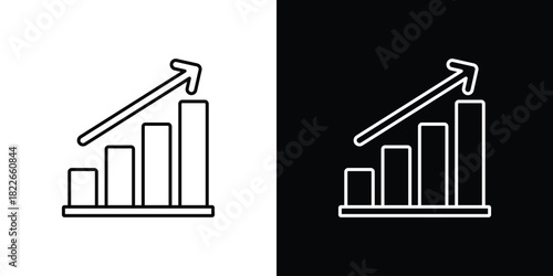 Business growth icons Vector Logo Template Illustration Design