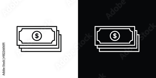 Cash icons Vector Logo Template Illustration Design