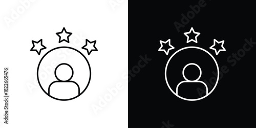 Customer loyalty icons Vector Logo Template Illustration Design
