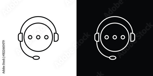 Customer service icons Vector Logo Template Illustration Design