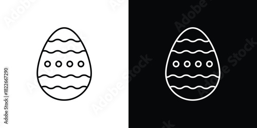 Easter egg icons Vector Logo Template Illustration Design