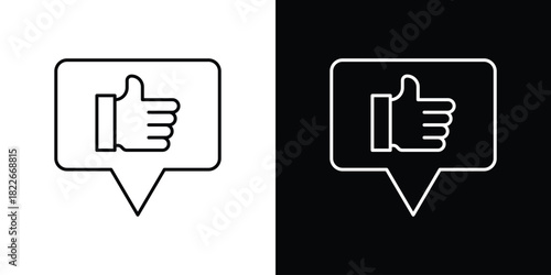Feedback icons Vector Logo Template Illustration Design