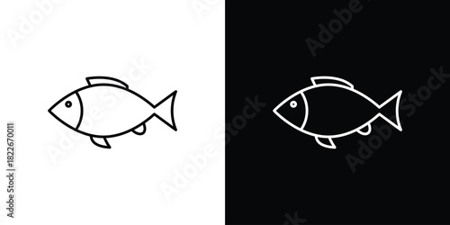 Fish icons Vector Logo Template Illustration Design