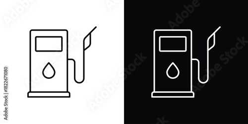 Gas station icons Vector Logo Template Illustration Design