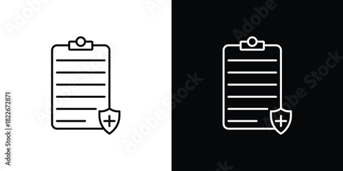 Health insurance icons Vector Logo Template Illustration Design