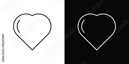 Heart icons Vector Logo Template Illustration Design