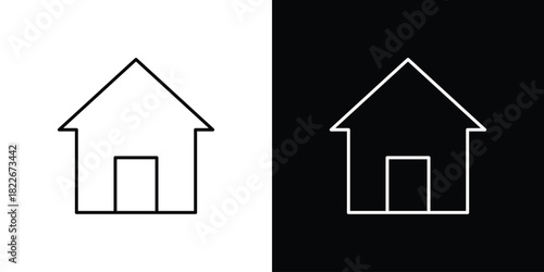 Home icons Vector Logo Template Illustration Design
