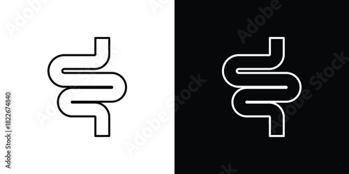 Intestines icons Vector Logo Template Illustration Design