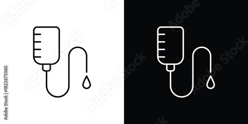 IV bag icons Vector Logo Template Illustration Design