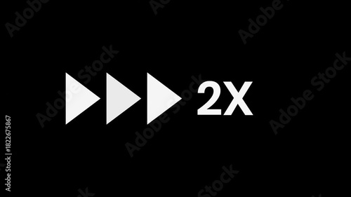 animation to overlay when speeding up a video on a black background
