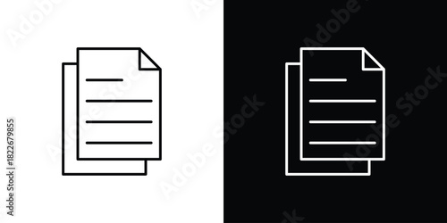 papers icons Vector Logo Template Illustration Design
