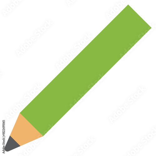 鉛筆　イラスト　ベクター　黄緑