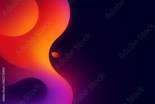 Vibrant gradient waves abstract background for modern designs