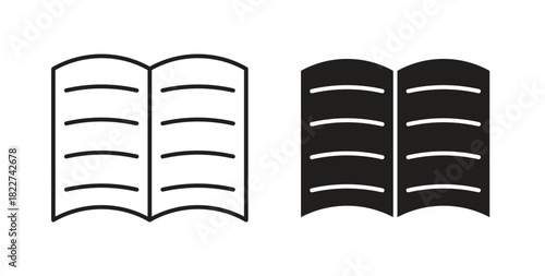 User guide icon line and filled style suitable for web and mobile application