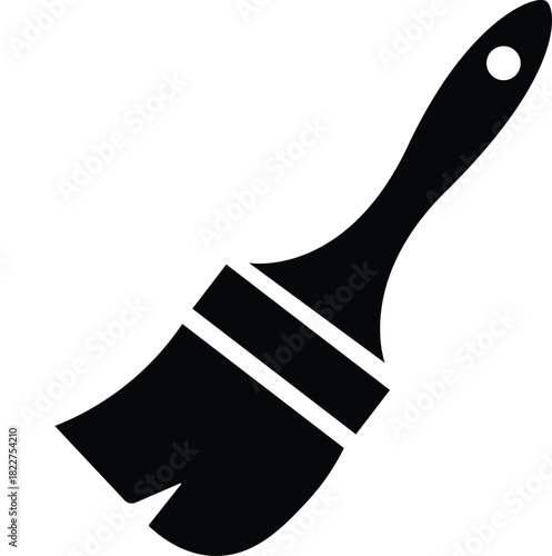 Paint Brush Silhouette Icon