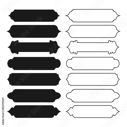 Set of Decorative vintage frames and borders