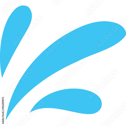 Konstfotografi Dynamic Aqua Splashes Abstract Element Clean Blue Liquid Motion With Transparent